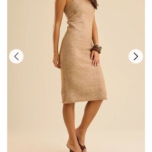 Altar'd State Strapless Tan Dress